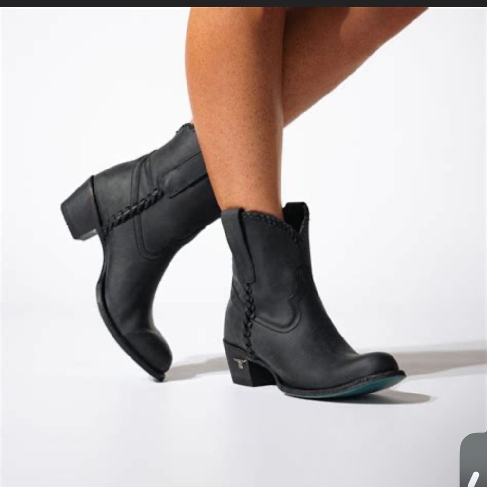 Lane plane Jane bootie Black Heeled  Boots
